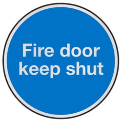 Fire Door Keep Shut Prestige Range Sign