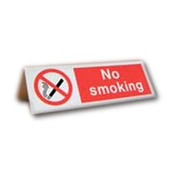 No Smoking Desk Top Sign