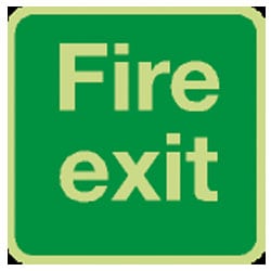 Fire Exit Sign (Photoluminescent)