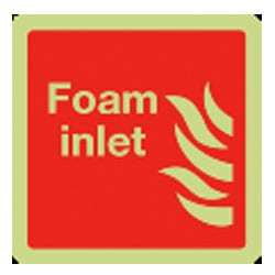 Foam Inlet Sign (Photoluminescent)