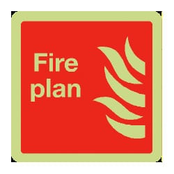 Fire Plan Sign (Photoluminescent)