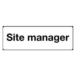 Site Manager Sign