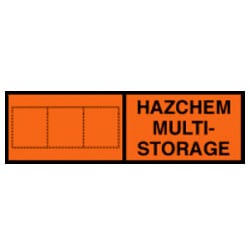Hazchem Multi-Storage Sign
