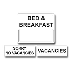 Bed and Breakfast Vacancy Sign