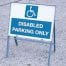 Disabled Parking Only Sign With Frame