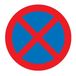 No Stopping Traffic Sign