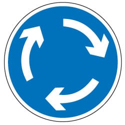 Mini Roundabout Sign