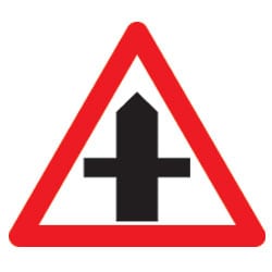 Crossroad Road Sign