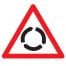 Warning Roundabout Sign