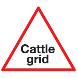 Cattle Grid Sign