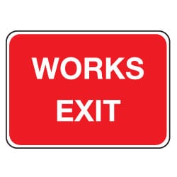 Works Exit Sign