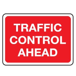 Traffic Control Adhead Sign
