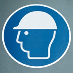 Floor Graphics - Head Protection Symbol