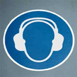 Floor Graphics - Ear Protection Symbol