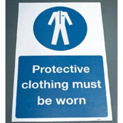 Floor Graphics - Protective clothing must be worn