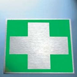 Stainless Steel First Aid Symbol