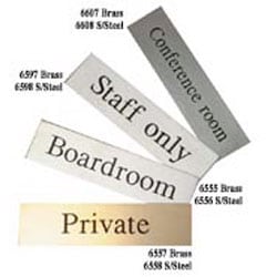Stainless Steel Conference Room Door Sign