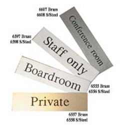 Stainless Steel Boardroom Door Sign