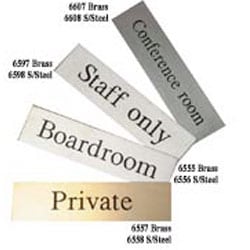 Stainless Steel Private Door Sign