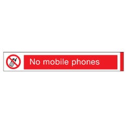 Aluminium No Mobile Phones Sign