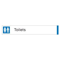 Toilets Aluminium Sign