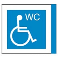 Blue Disabled WC Symbol
