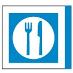 Restaurant Symbol Aluminium Sign