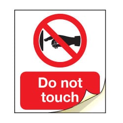 Do Not Touch Safety Labels