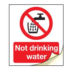 Not Drinking Water Safety Labels