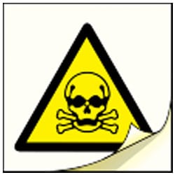 Toxic Symbol Safety Labels