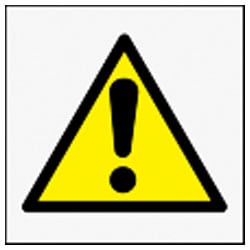 General Warning Symbol Safety Labels