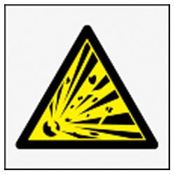 Explosive Symbol Safety Labels