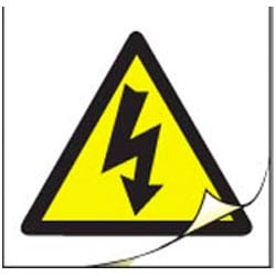 Risk of Electric Shock Symbol Safety Labels