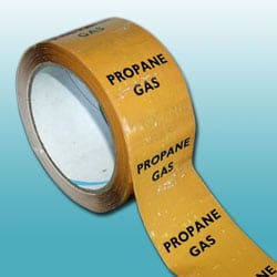 Propane Gas Pipe ID Tape - 50mm x 33M