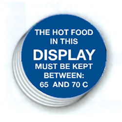 Hot Food Display Labels