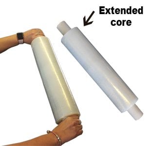 Pallet Wrap with Extended Core