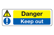 Danger/Keep out signs