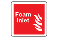 Foam Inlet signs