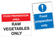 Food Preparation Signs