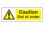 Out of order signs