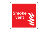 Smoke vent signs