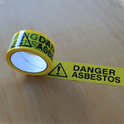 Danger Asbestos Pre Printed Tape