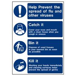 Prevent Germs Spreading Sign