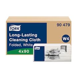 Tork® Long-Lasting Cleaning Cloth White W4 - Multipurpose - 4 x 90 Cloths