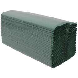 C-Fold Embossed Green Hand Towels - 2400 sheets