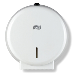 Tork® White Mini Jumbo Toilet Roll Dispenser