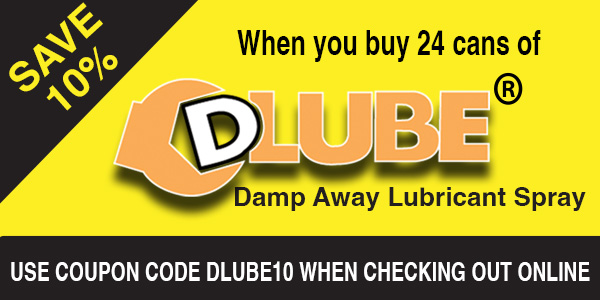 Save 10% off Dlube Lubricant Spray