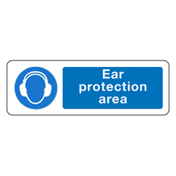 Ear Protection Area Sign